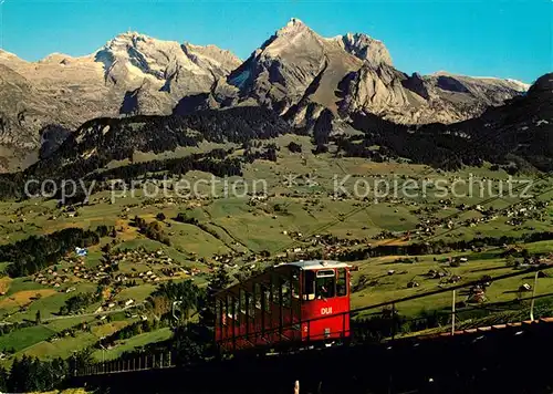 AK / Ansichtskarte Drahtseilbahn Unterwasser Iltios Saentis Schafberg Kat. Bergbahn