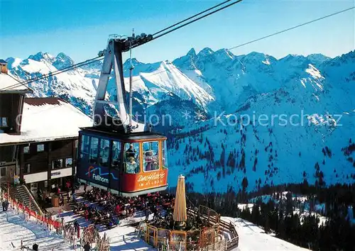 AK / Ansichtskarte Seilbahn Fellhorn Oberstdorf Grosser Krottenkopf Trettachspitze  Kat. Bahnen