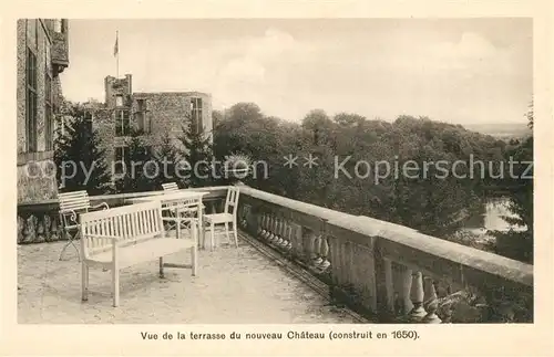 AK / Ansichtskarte Beaufort Herault Vue de la terrasse du nouveau Chateau construit en 1650 Kat. Beaufort