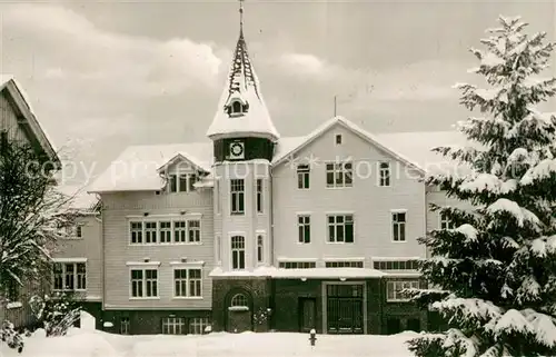 AK / Ansichtskarte Clausthal Zellerfeld Sanatorium Schwarzenbach im Winter Kat. Clausthal Zellerfeld