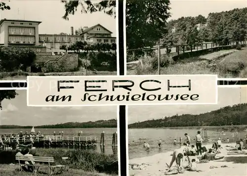 AK / Ansichtskarte Ferch Hotel Restaurant Steg Badestrand Kat. Schwielowsee