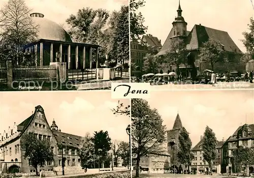 AK / Ansichtskarte Jena Thueringen Planetarium Markt Rathaus Universitaet Johannistor 