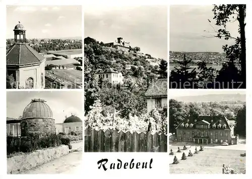 AK / Ansichtskarte Radebeul Stadtpanorama HO Berggaststaette Friedensburg Schloss Kat. Radebeul