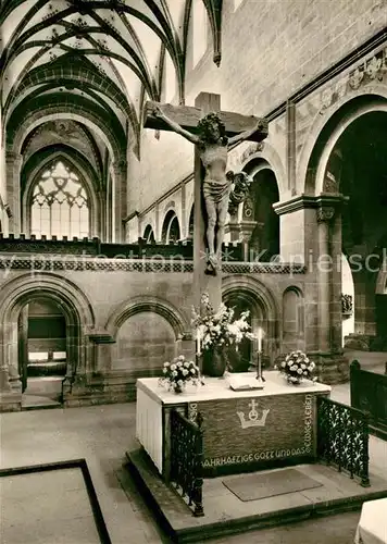 AK / Ansichtskarte Maulbronn Kloster ehem. Zisterzienserkloster Klosterkirche 12. Jhdt. Kruzifix Kat. Maulbronn