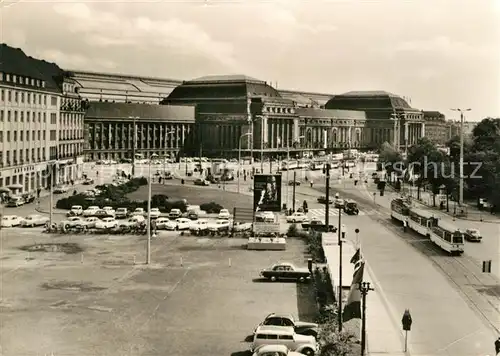 AK / Ansichtskarte Strassenbahn Leipzig HO Hotel Astoria Hauptbahnhof Kat. Strassenbahn