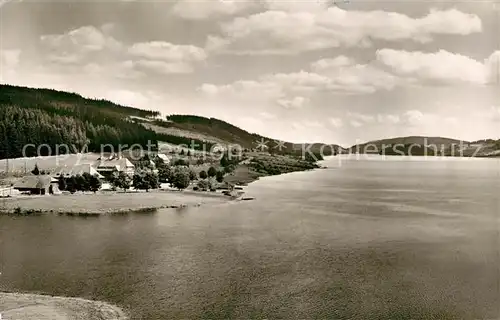 AK / Ansichtskarte Aha Schluchsee Landschaftspanorama mit Gasthaus Pension Auerhahn am Schluchsee Schwarzwald Kat. Schluchsee