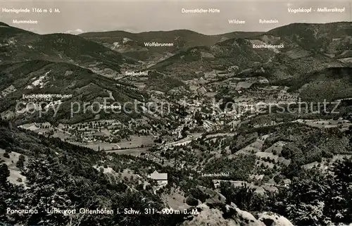 AK / Ansichtskarte Ottenhoefen Schwarzwald Panorama Luftkurort Kat. Ottenhoefen im Schwarzwald