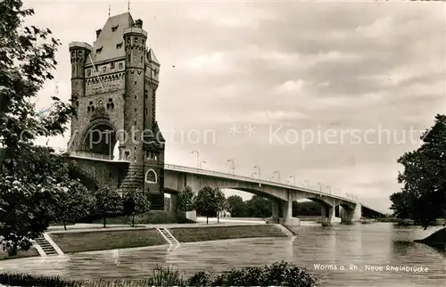 AK / Ansichtskarte Worms Rhein Neue Rheinbruecke Kat. Worms