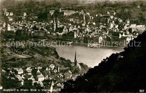 AK / Ansichtskarte Boppard Rhein Panorama Blick vom Vierseenblick Kat. Boppard