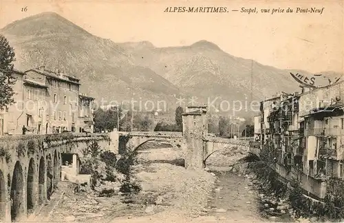 AK / Ansichtskarte Sospel Vue prise du Pont Neuf Kat. Sospel