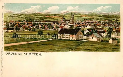 AK / Ansichtskarte Kempten Allgaeu Panorama Kat. Kempten (Allgaeu)