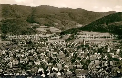 AK / Ansichtskarte Waldkirch Breisgau Ansicht vom Berg aus Schwarzwald Kat. Waldkirch