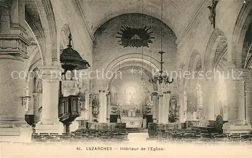 AK / Ansichtskarte Luzarches Interieur de l Eglise Kat. Luzarches