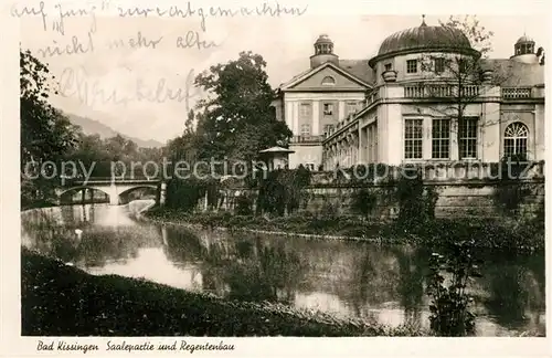 AK / Ansichtskarte Bad Kissingen Saalepartie Regentenbau Kat. Bad Kissingen