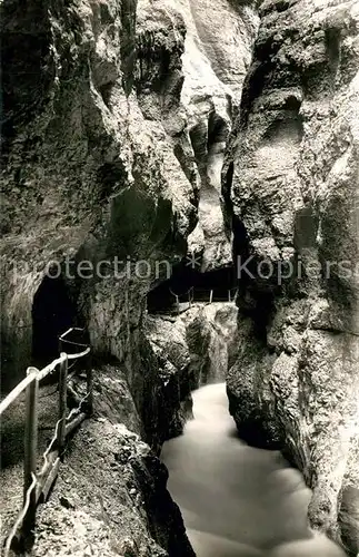 AK / Ansichtskarte Garmisch Partenkirchen Partnachklamm Schlucht Felsen Kat. Garmisch Partenkirchen