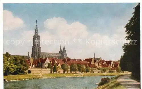 AK / Ansichtskarte Ulm Donau Muenster Donauufer Kat. Ulm