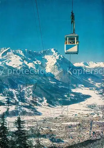 AK / Ansichtskarte Seilbahn Wankbahn Garmisch Partenkirchen  Kat. Bahnen