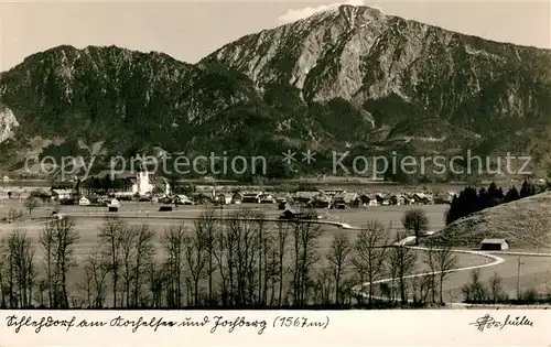 AK / Ansichtskarte Schlehdorf Landschaftspanorama Kochelsee Jochberg Bayerische Voralpen Kat. Schlehdorf