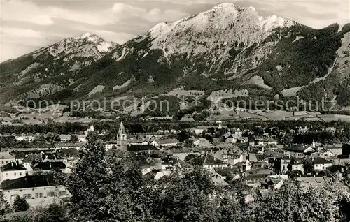 AK / Ansichtskarte Bad Reichenhall Gesamtansicht mit Hochstaufen Chiemgauer Alpen Kat. Bad Reichenhall