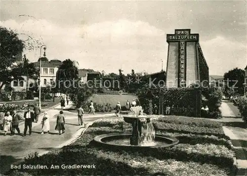 AK / Ansichtskarte Bad Salzuflen Gradierwerk Brunnen Kat. Bad Salzuflen