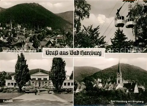 AK / Ansichtskarte Bad Harzburg Panorama mit Burgberg Bergseilbahn Kurhaus Kat. Bad Harzburg