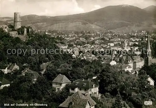 AK / Ansichtskarte Bad Godesberg Stadtpanorama mit Godesburg Kat. Bonn