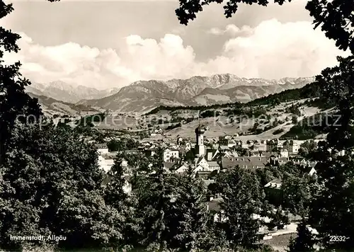 AK / Ansichtskarte Immenstadt Allgaeu Gesamtansicht mit Alpenpanorama Kat. Immenstadt i.Allgaeu