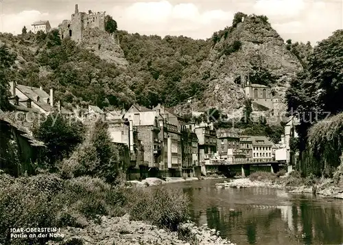 AK / Ansichtskarte Idar Oberstein Partie an der Nahe Felsenkirche Stadt der Edelsteine Kat. Idar Oberstein