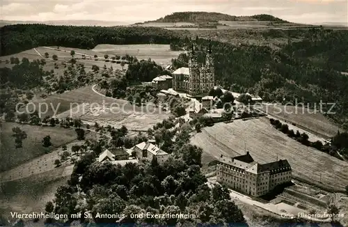 AK / Ansichtskarte Vierzehnheiligen mit St Antonius und Exerzitienheim Kat. Bad Staffelstein