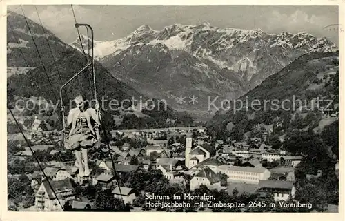 AK / Ansichtskarte Sessellift Hochjoch Schruns Montafon Zimbaspitze  Kat. Bahnen