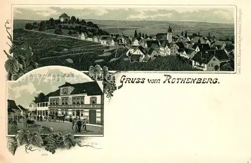 AK / Ansichtskarte Rotenberg Stuttgart Panorama Gasthaus Zur Krone Kat. Stuttgart