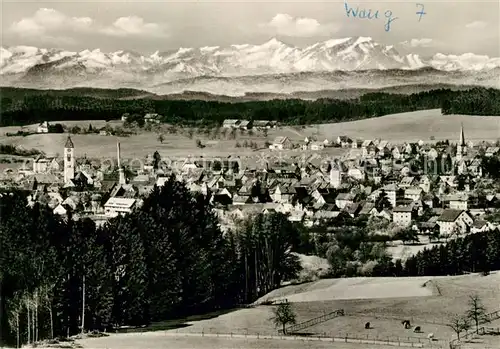 AK / Ansichtskarte Wangen Allgaeu Panorama mit Alpen Kat. Wangen im Allgaeu