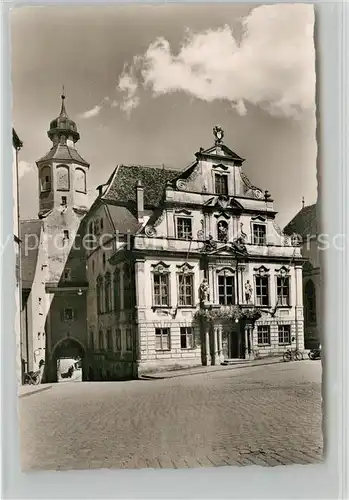 AK / Ansichtskarte Wangen Allgaeu Rathaus Ratsloch Kat. Wangen im Allgaeu