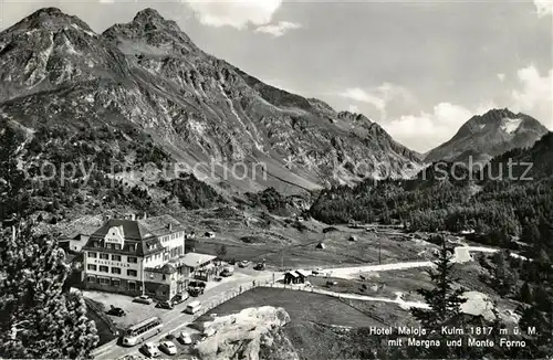 AK / Ansichtskarte Maloja GR Hotel Maloja Kulm Margna Monte Forno Kat. Maloja Graubuenden