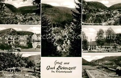 AK / Ansichtskarte Bad Liebenzell Kurhaus Nagold Burg  Kat. Bad Liebenzell