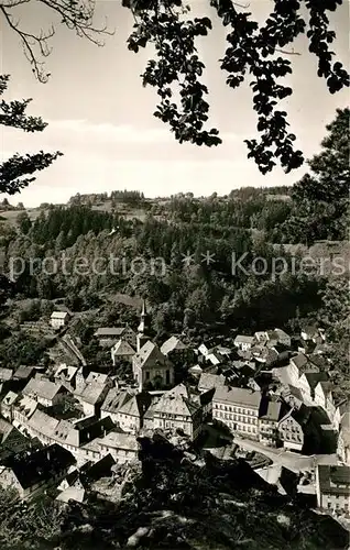 AK / Ansichtskarte Bad Berneck Panorama Blick vom Sonnentempel Kat. Bad Berneck Fichtelgebirge