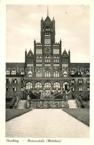 AK / Ansichtskarte Flensburg Marineschule Mittelbau Kat. Flensburg