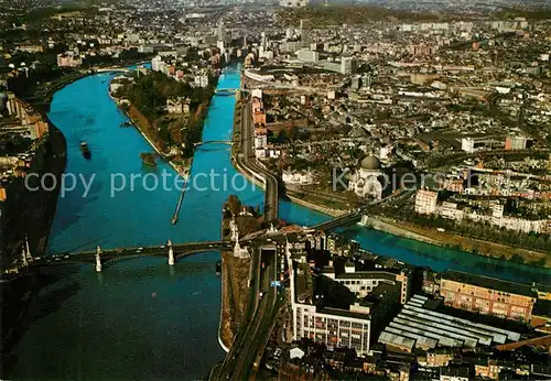 AK / Ansichtskarte Liege Luettich Confluent Meuse et Ourthe Fliegeraufnahme Kat. Luettich