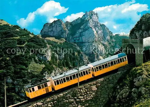 AK / Ansichtskarte Zahnradbahn Wendelsteinbahn Tunneleinfahrt Soinkesselspitze Kat. Bergbahn