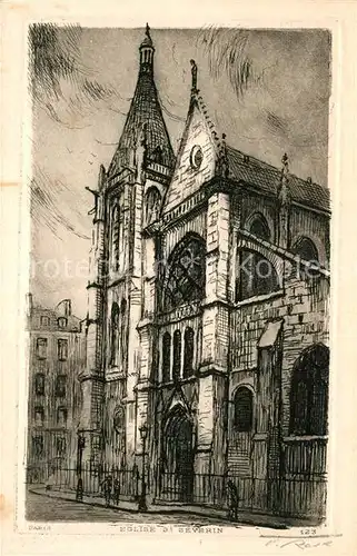 AK / Ansichtskarte Paris Eglise St. Severin Kat. Paris