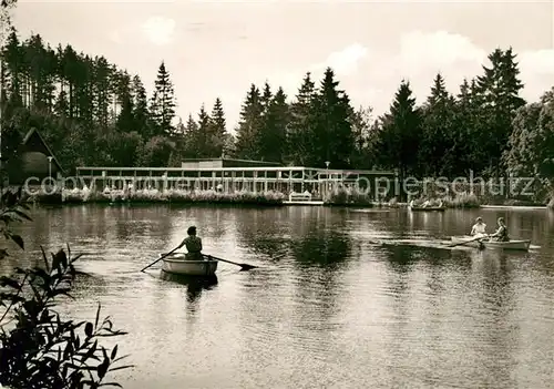 AK / Ansichtskarte Braunlage Gondelteich Kurhalle Kat. Braunlage Harz