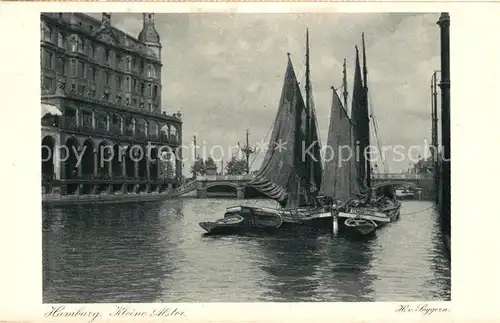 AK / Ansichtskarte Hamburg Kleine Alster Segelboote Serie 528 No 1 Kat. Hamburg