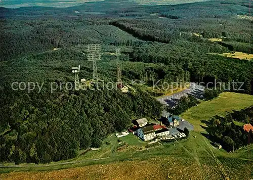 AK / Ansichtskarte Hoherodskopf Berggasthof Vogelsberg Fliegeraufnahme Kat. Schotten