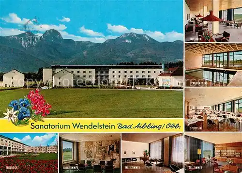 AK / Ansichtskarte Bad Aibling Sanatorium Wendelstein Innenansichten Alpen Kat. Bad Aibling