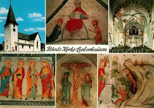 AK / Ansichtskarte Lieberhausen Bunte Kerke 11. Jhdt. Fresken 15. Jhdt. Romanische Basilika Kat. Gummersbach