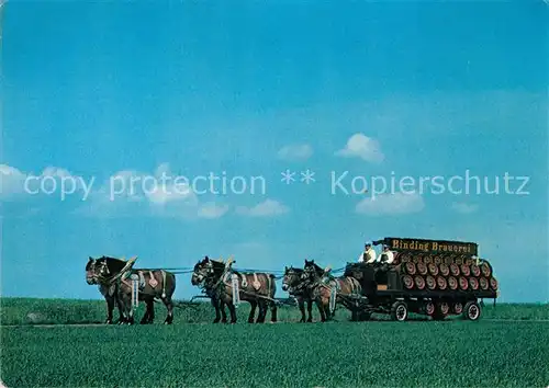 AK / Ansichtskarte Wetzlar Sechserzug der Binding Bauerei Kat. Wetzlar