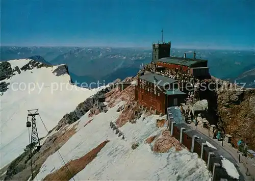 AK / Ansichtskarte Zugspitze Muenchnerhaus mit Silvrettagruppe Ferwall und Lechtaler Alpen Kat. Garmisch Partenkirchen