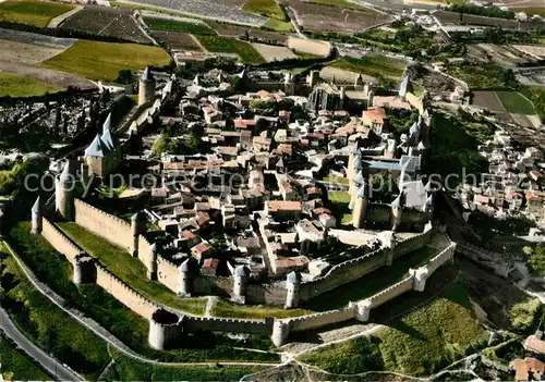 AK / Ansichtskarte Carcassonne Fliegeraufnahme Kat. Carcassonne