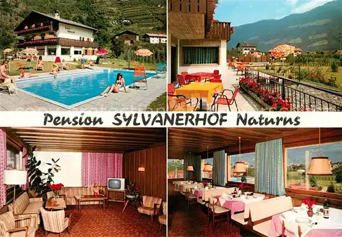 AK / Ansichtskarte Naturns Merano Pension Sylvanerhof Kat. Naturno