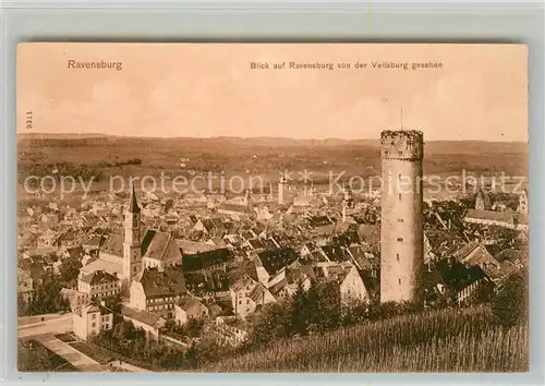 AK / Ansichtskarte Ravensburg Wuerttemberg Panorama Turm Kat. Ravensburg